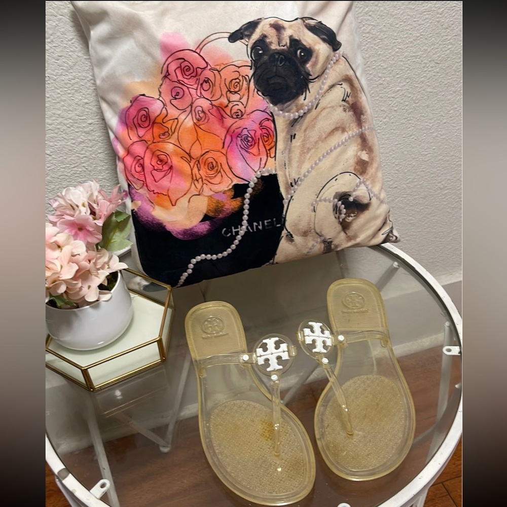 Tory burch  clear sandals